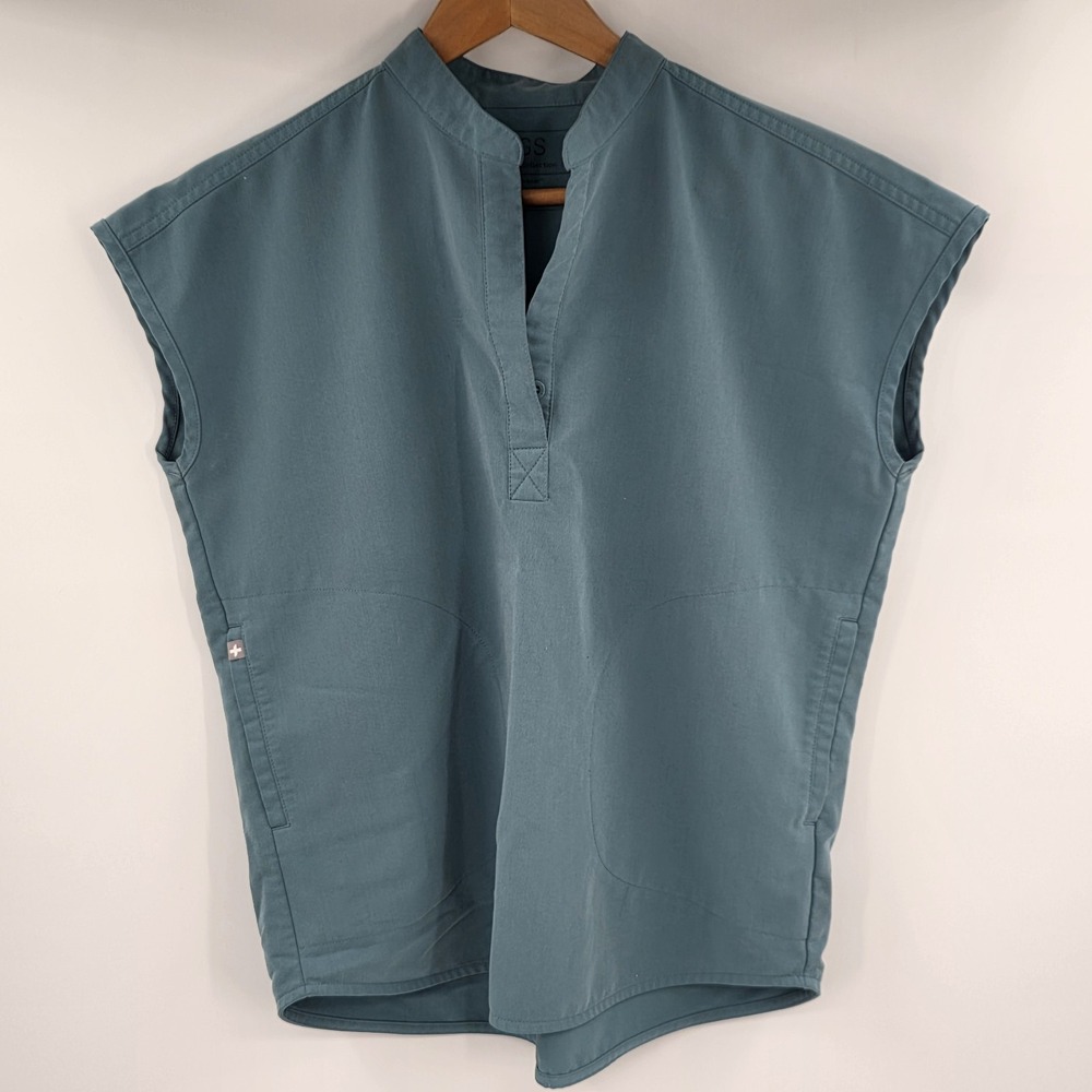 Figs Rafaela Oversized Scrub Top Teal Women's 2XS